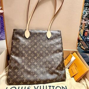 Louis Vuitton Classic Monogram Tote in Brown and Tan
